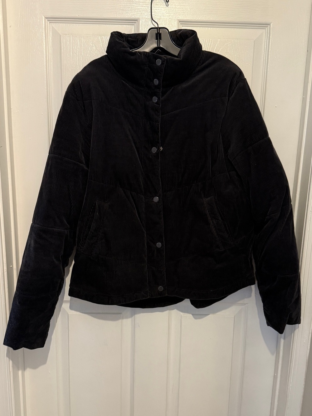 SPLENDID Women’s Black Milla Corduroy Puffer Jacket Size L